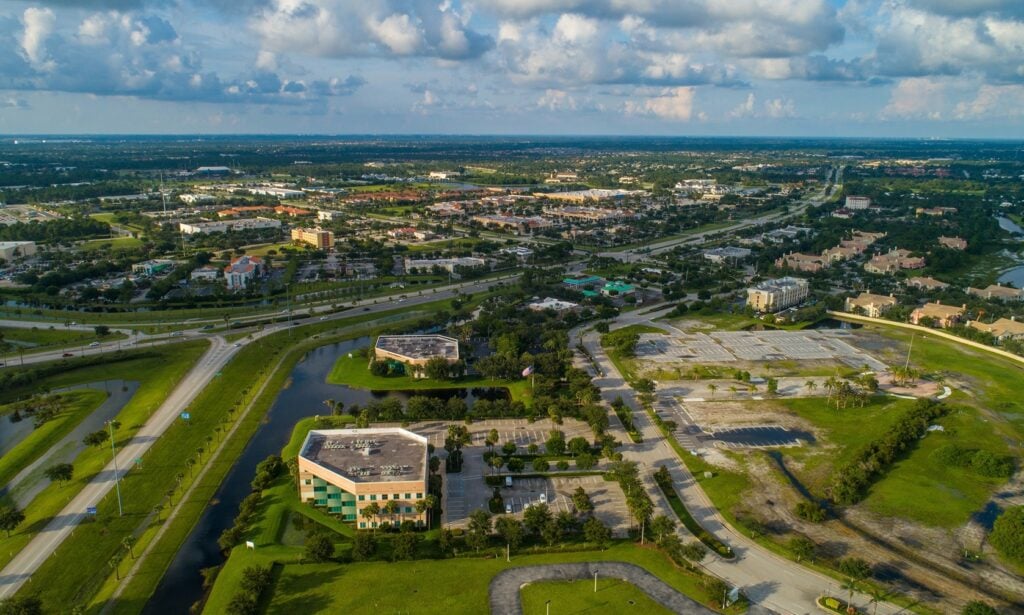 Aerial View of Port St. Lucie