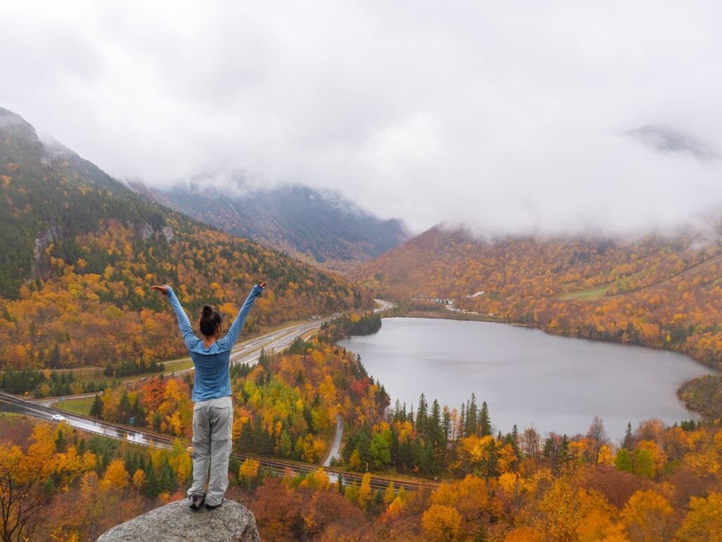 Echo Lake New Hampshire, best september vacations