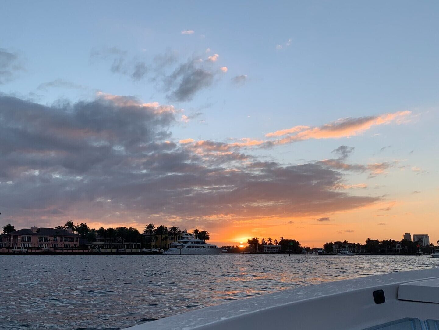 View from Boat on Intracoastal Waterway in Ft. Lauderdale