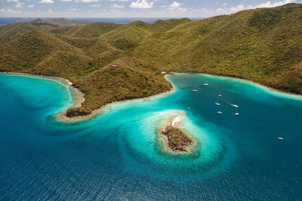 Watermelon Cay off the Island of St John in the Virgin Islands