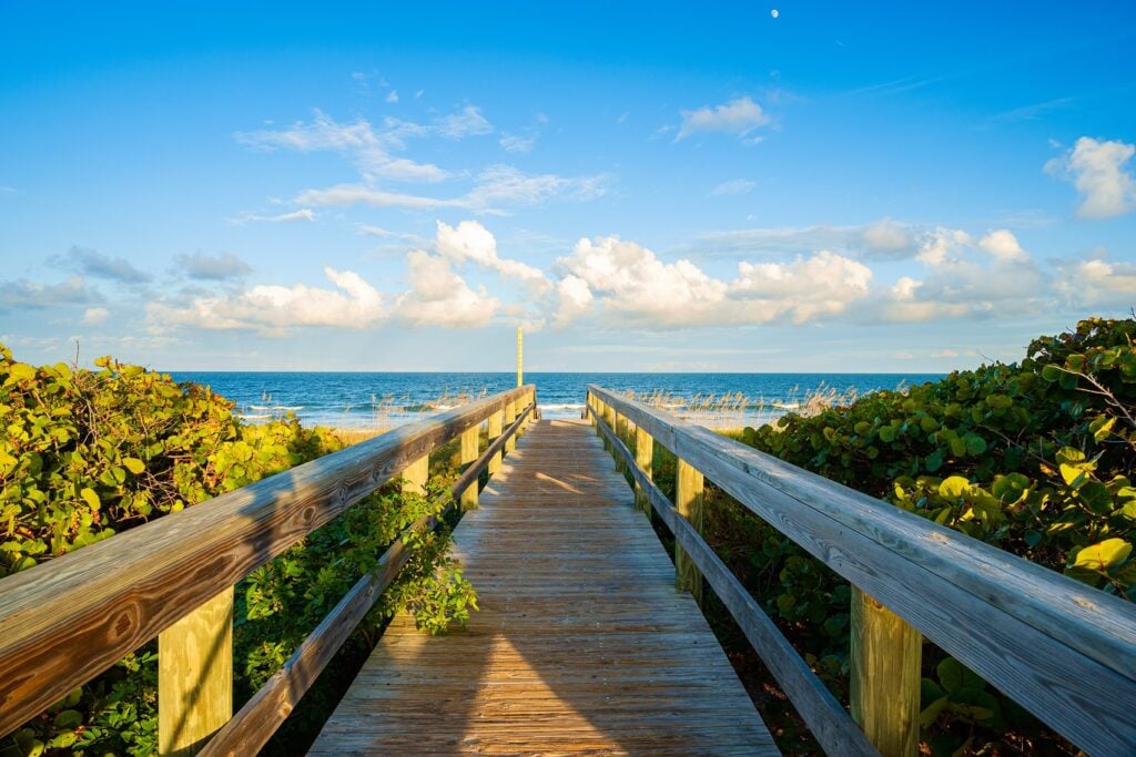 Cocoa Beach Walkway to Beach
