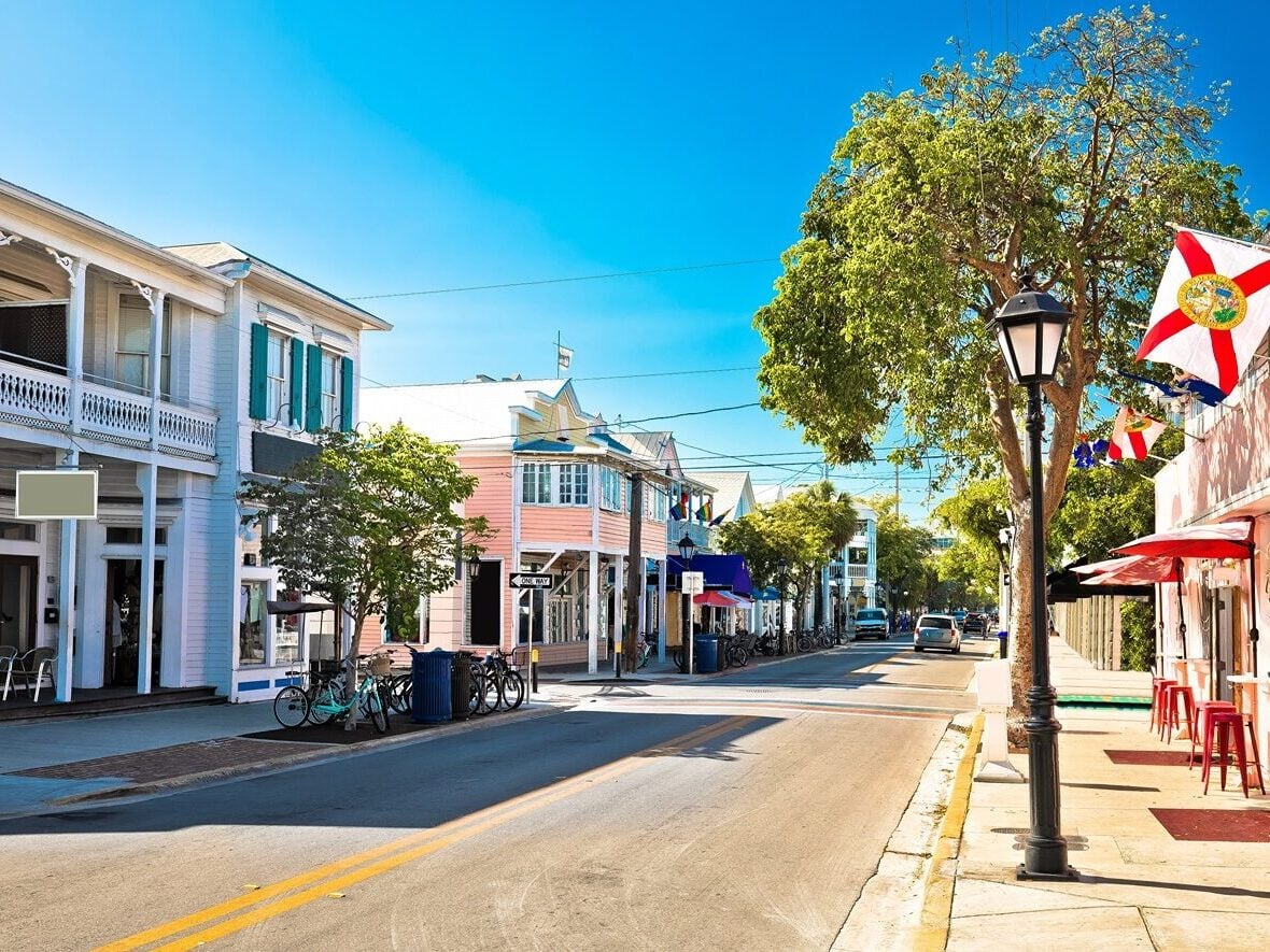 Visit Duval Street on the Best Winter Getaways for Families