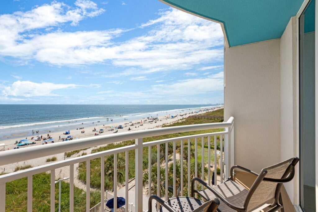 Club Wyndham Towers on the Grove Balcony Cherry Grove Beach Vacation Rentals